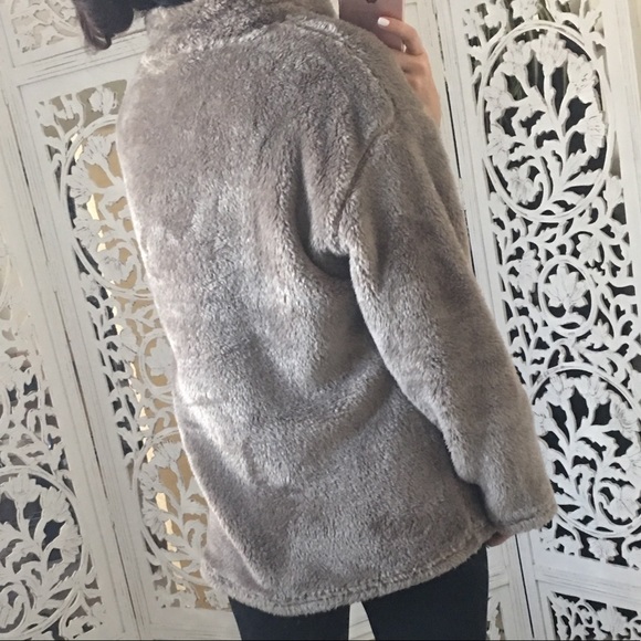Plush Faux Fur Pullover - Picture 6 of 9
